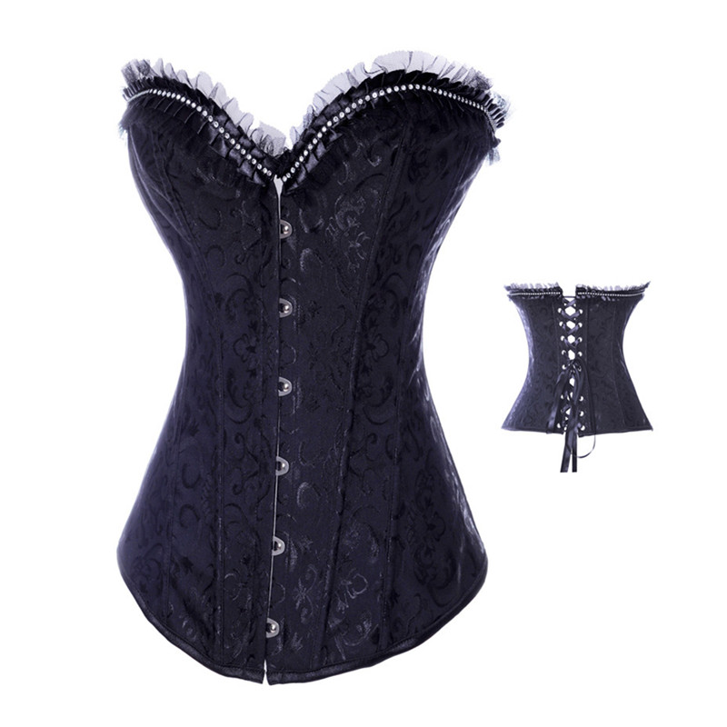 Boning Corset Steel - New Rhinestone Corset Full Steel Bondage