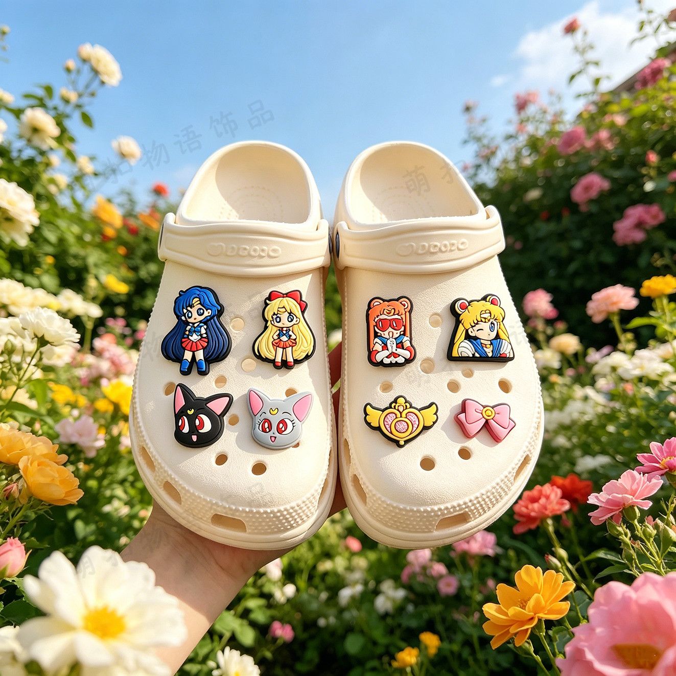 Cosplay Prop Diy - Sailor Moon shoes flower DIY accessory,