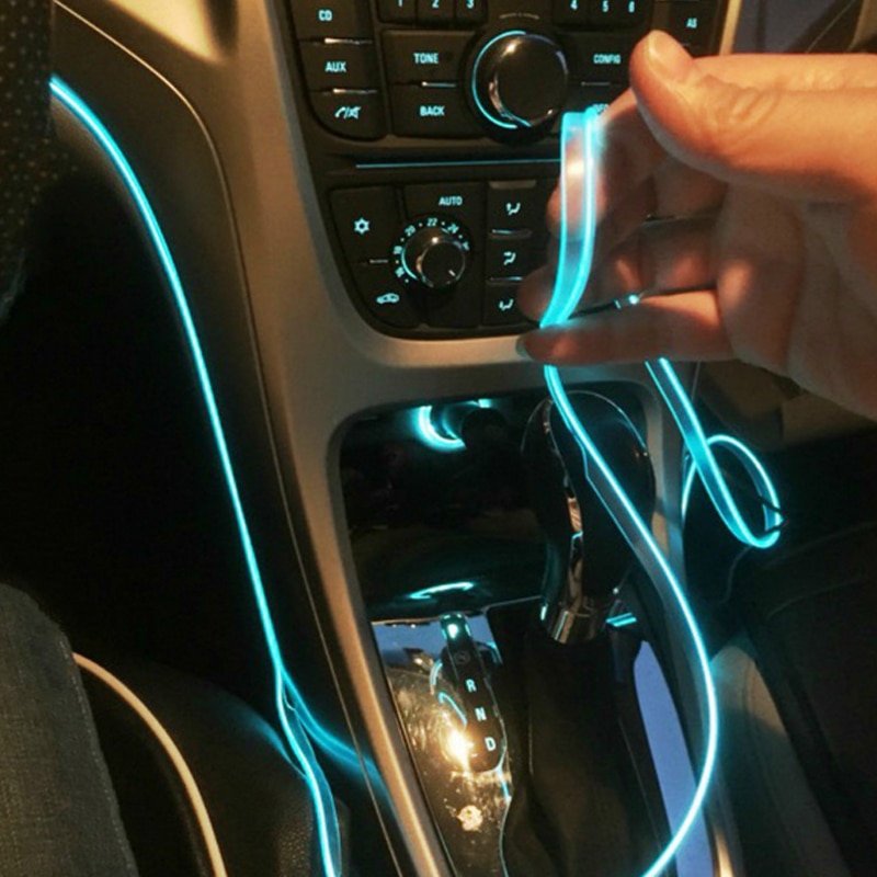 Led El Wire - 5m Car Interior Atmosphere Lighting LED