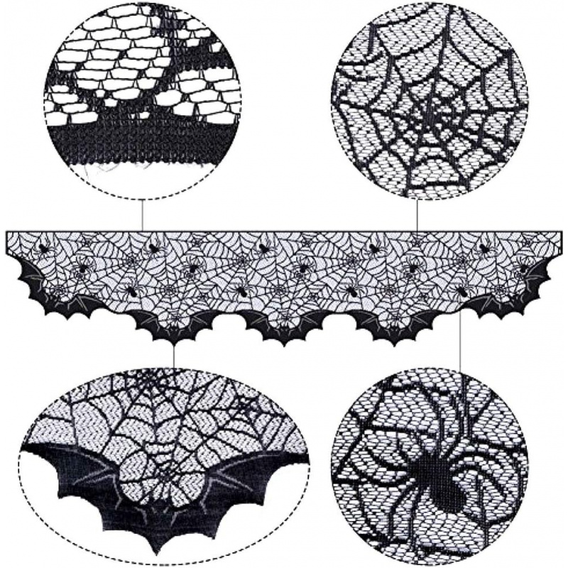 Cosplay Bat Prop - Halloween Lace Fireplace Scarf Fabric Spider