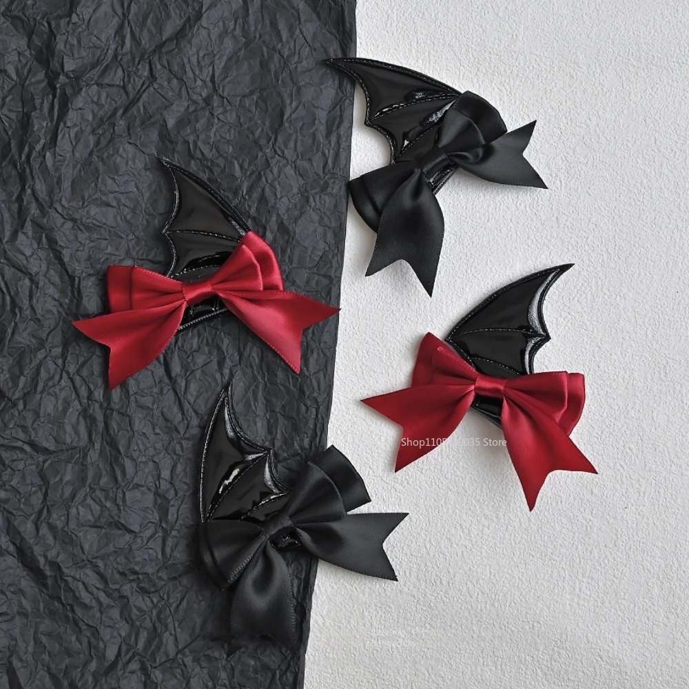 Halloween Devil Horn Bow Hair  - Cosplay Bat Prop 评论和价格