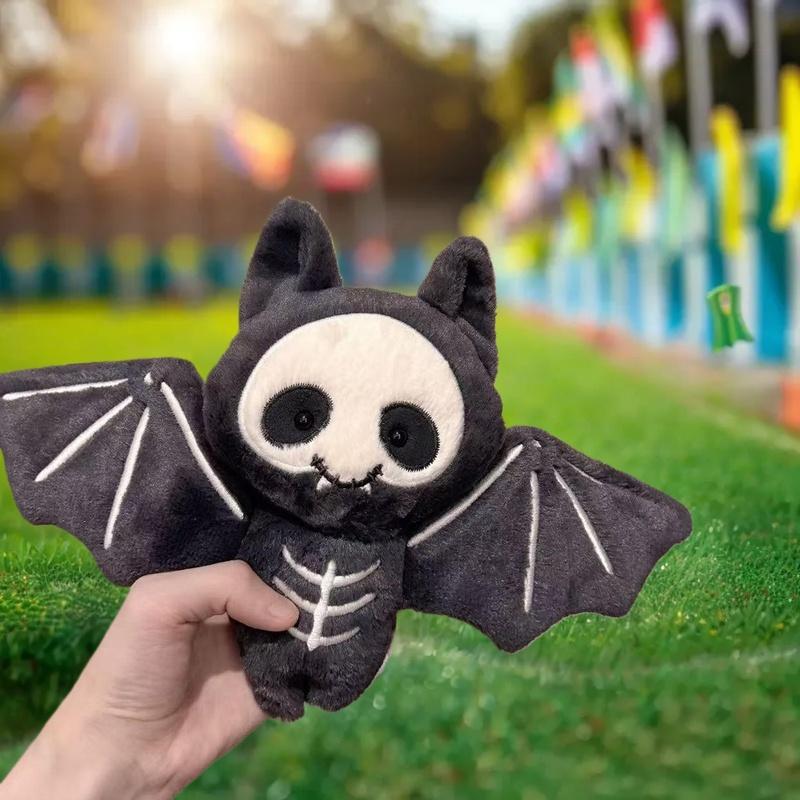Kawaii Plush Skull Bat Keychai - Cosplay Bat Prop 评论和价格