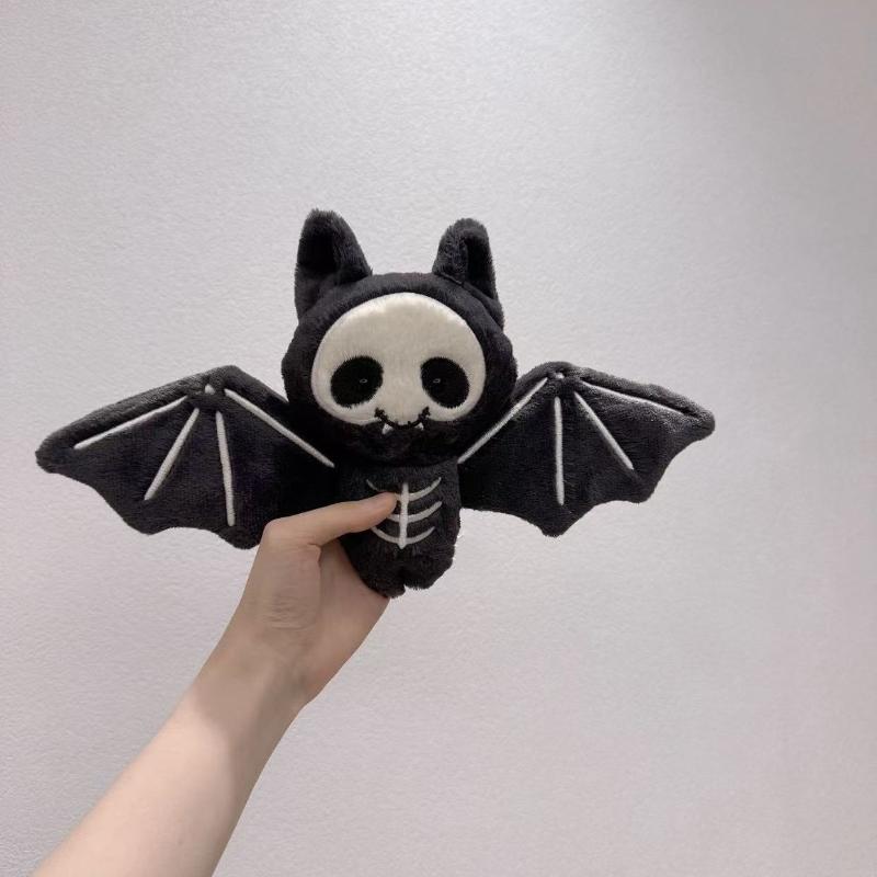 Kawaii Plush Skull Bat Keychai - Cosplay Bat Prop 评论和价格