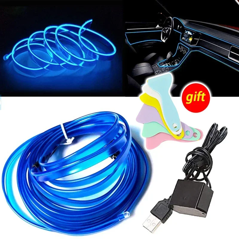 1-5M Car Interior Led Strip Li - Led El Wire 评论和价格