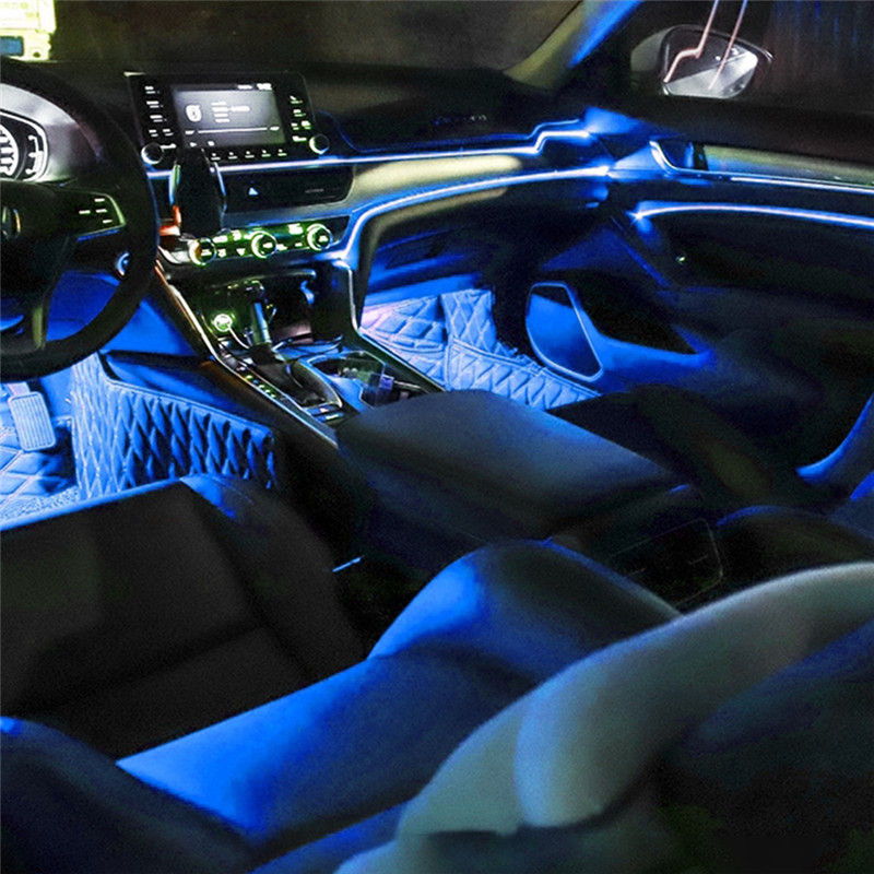 2M Car Interior LED Strip Ligh - Led El Wire 评论和价格