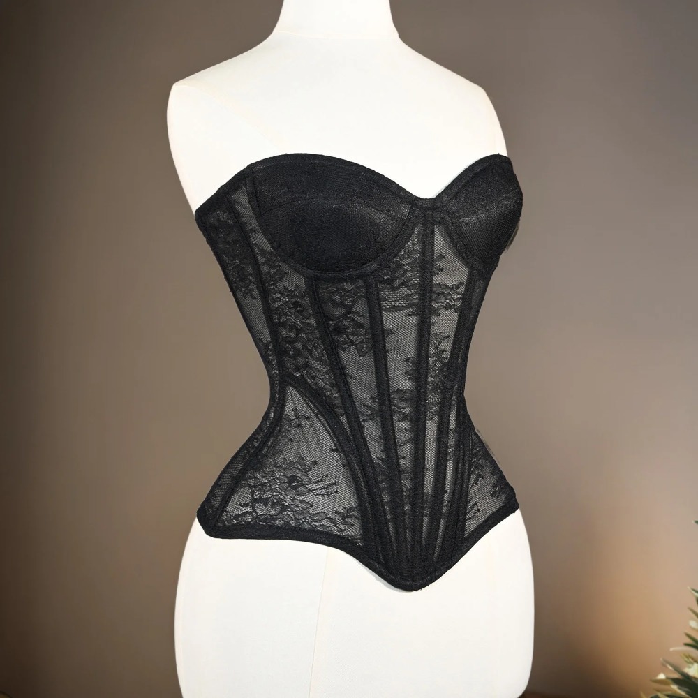 Women Mesh Corset Busiter Over - Boning Corset Steel 评论和价格