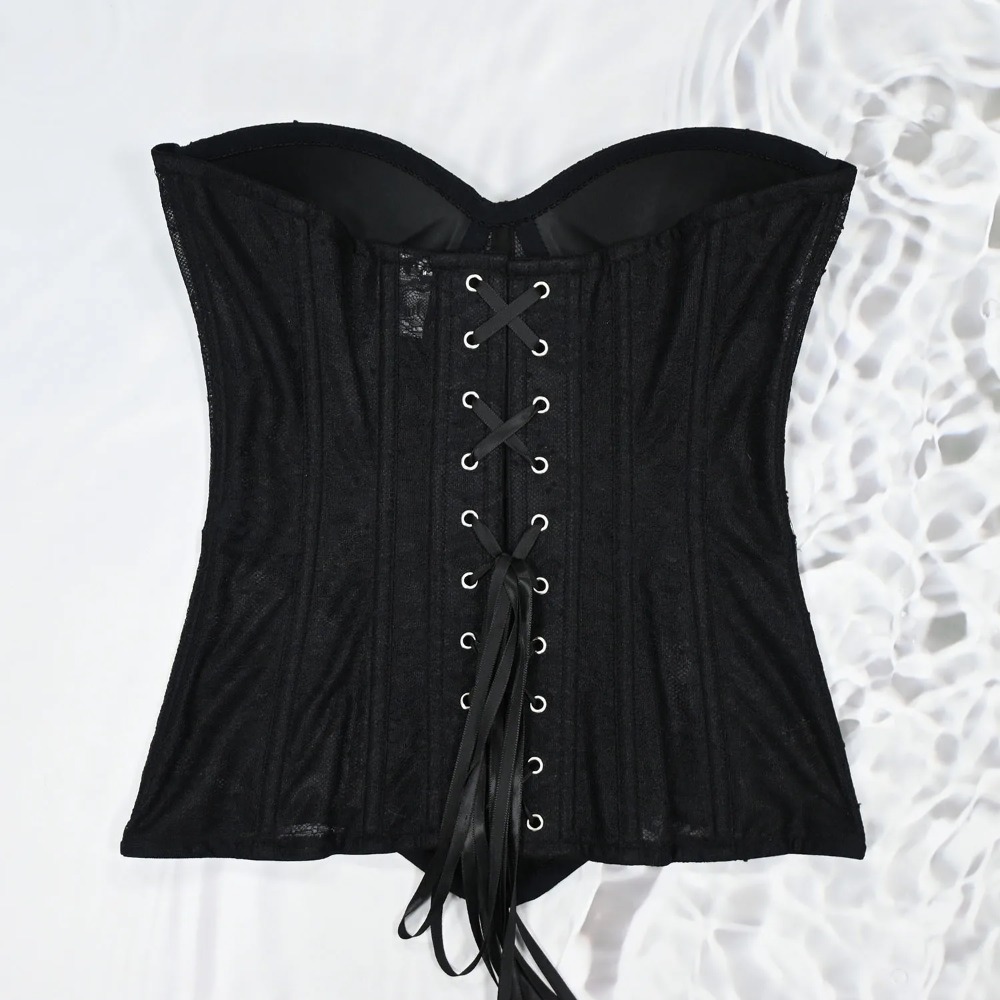 Women Mesh Corset Busiter Over - Boning Corset Steel 评论和价格