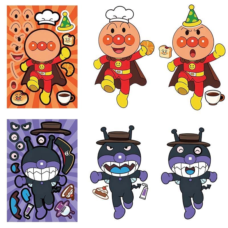 Anpanman collage stickers, cut - Cosplay Prop Diy 评论和价格