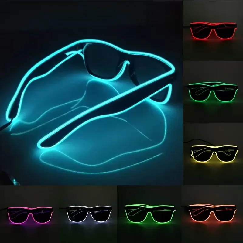 Neon LED Glowing Sunglasses Co - Led El Wire 评论和价格