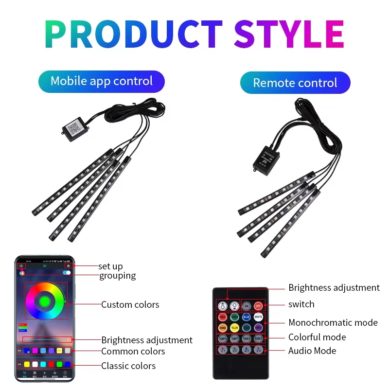RGB Backlight Remote App Music - Led El Wire 评论和价格