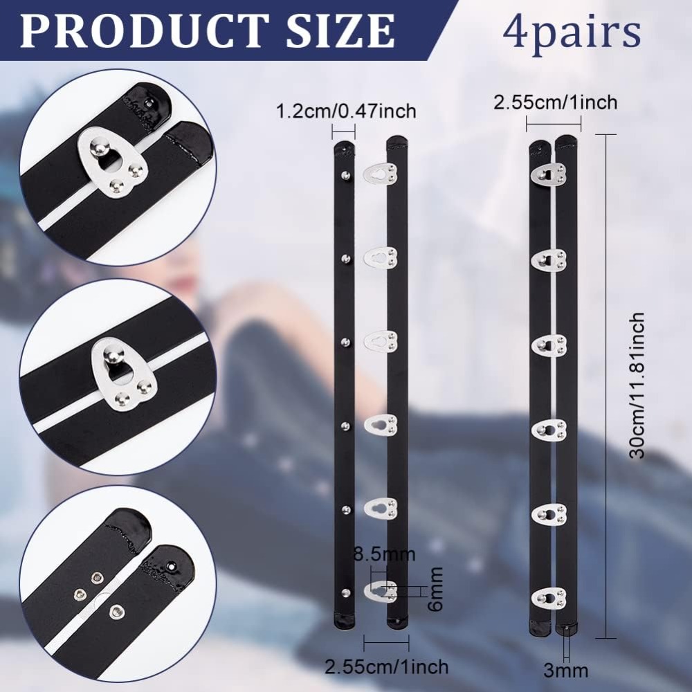 4 Pairs 201 Stainless Steel Co - Boning Corset Steel 评论和价格