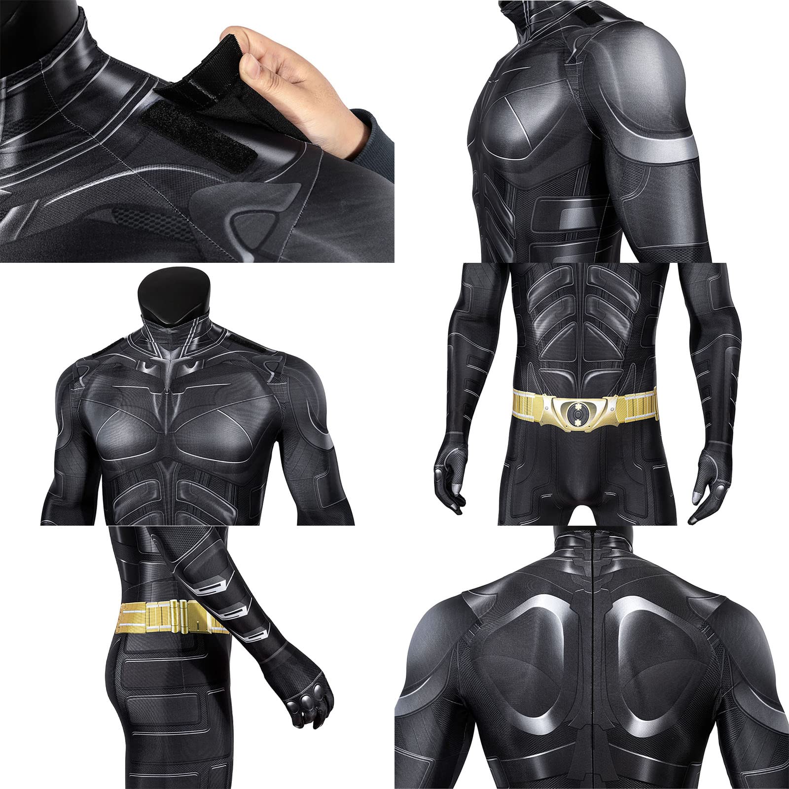 Bat Superhero Costume for Adul - Cosplay Bat Prop 评论和价格