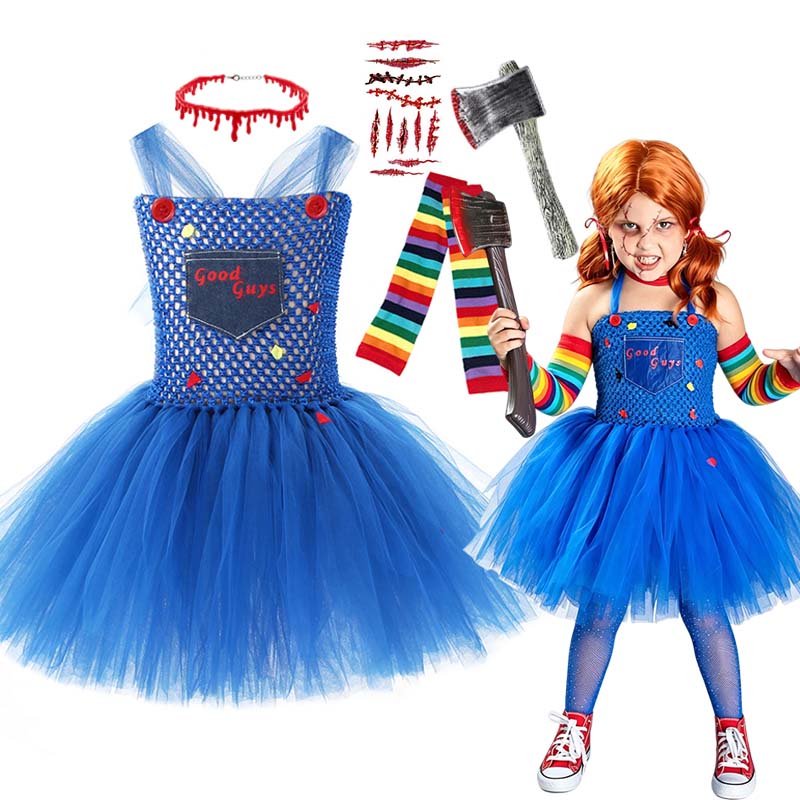 Girls Halloween Scary Doll Cos - Cosplay Floating Prop 评论和价格