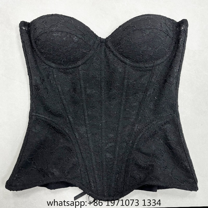 Women Lace Corset Bustier Over - Boning Corset Steel 评论和价格